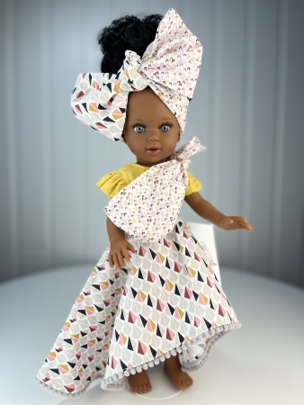 картинка Кукла "Марина" ( темнокожая с младенцем), 40 см, арт. 1562 интернет-магазин TuKiTu.ru